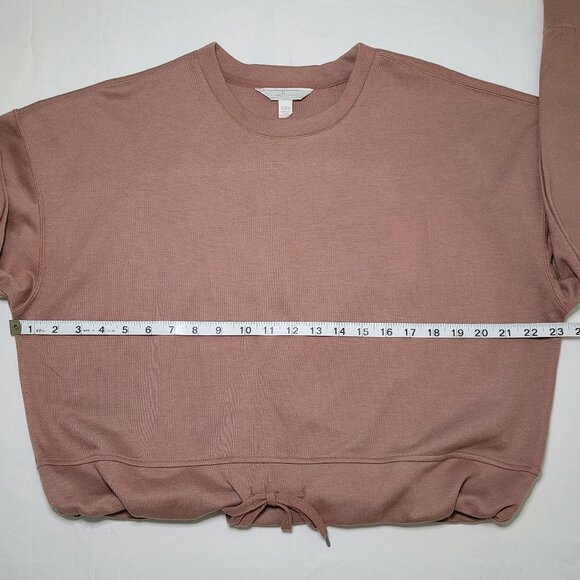 Jules & Leopold Boxy Crewneck Sweatshirt Chocolate Brown Womens Size XL - Picture 6 of 9